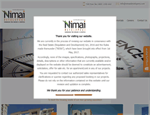 Tablet Screenshot of nimaidevelopers.com